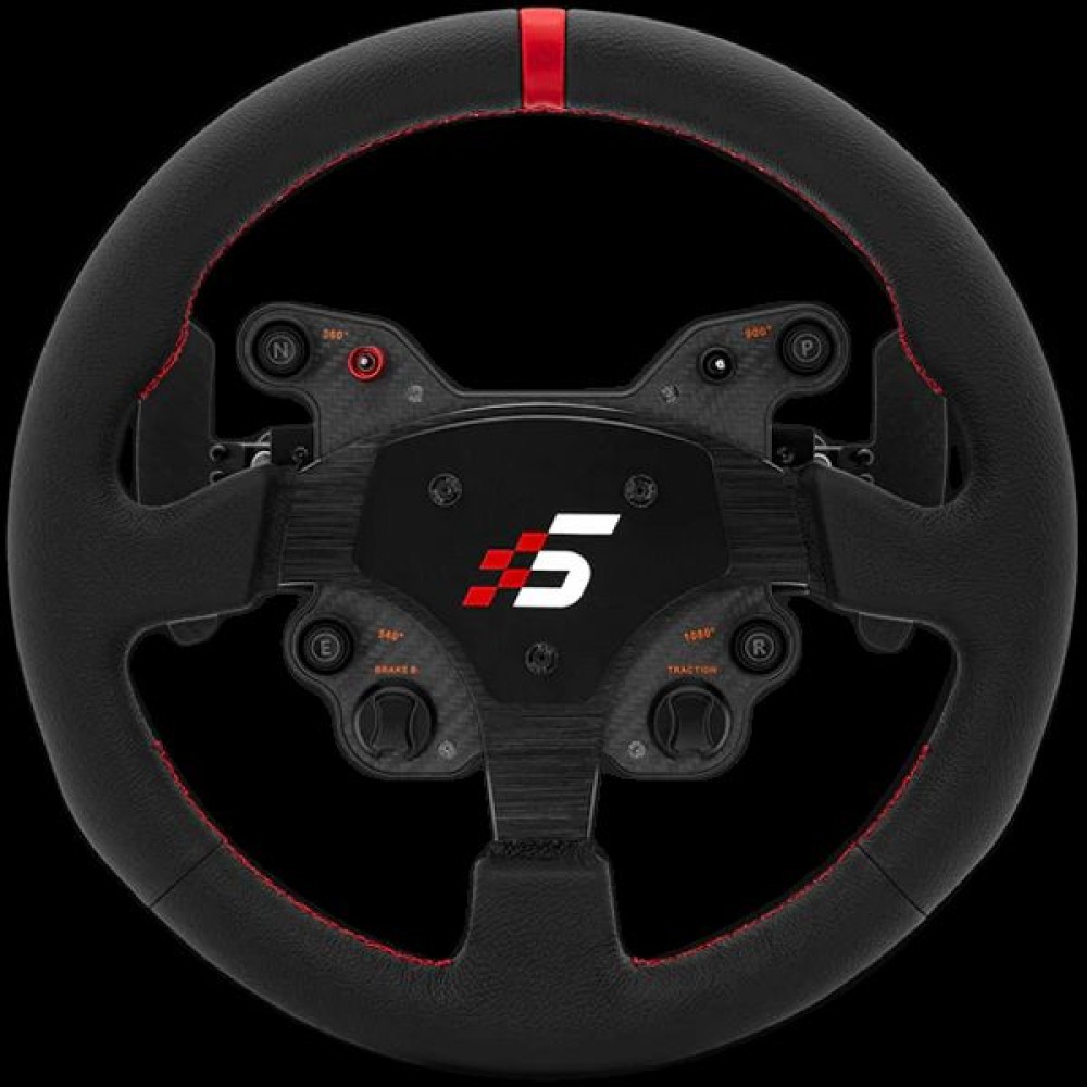 GT1 Round Steering Wheel | Shifter Paddles | LeatherSIMAGIC QR70 Included