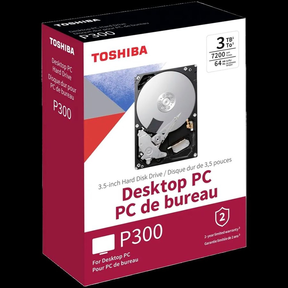 HDD Desktop Toshiba P300 (3.5'' 4TB, 5400RPM, 128MB, SATA 6Gb/s)