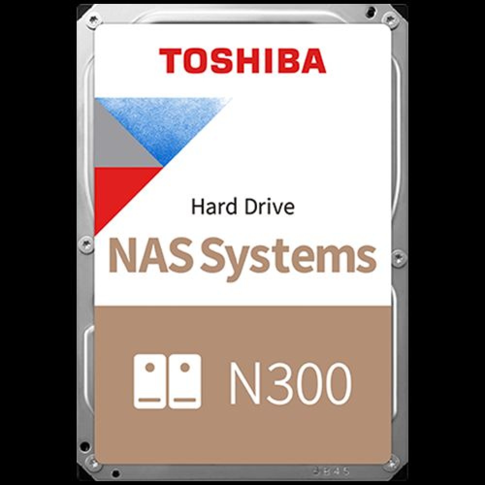 HDD NAS TOSHIBA 12TB N300 CMR (3.5'', 256MB, 7200RPM, SATA 6Gbps, RV Sensor, TBW: 180)