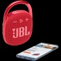 JBL Clip 4 - Portable Bluetooth Speaker with Carabiner - Red