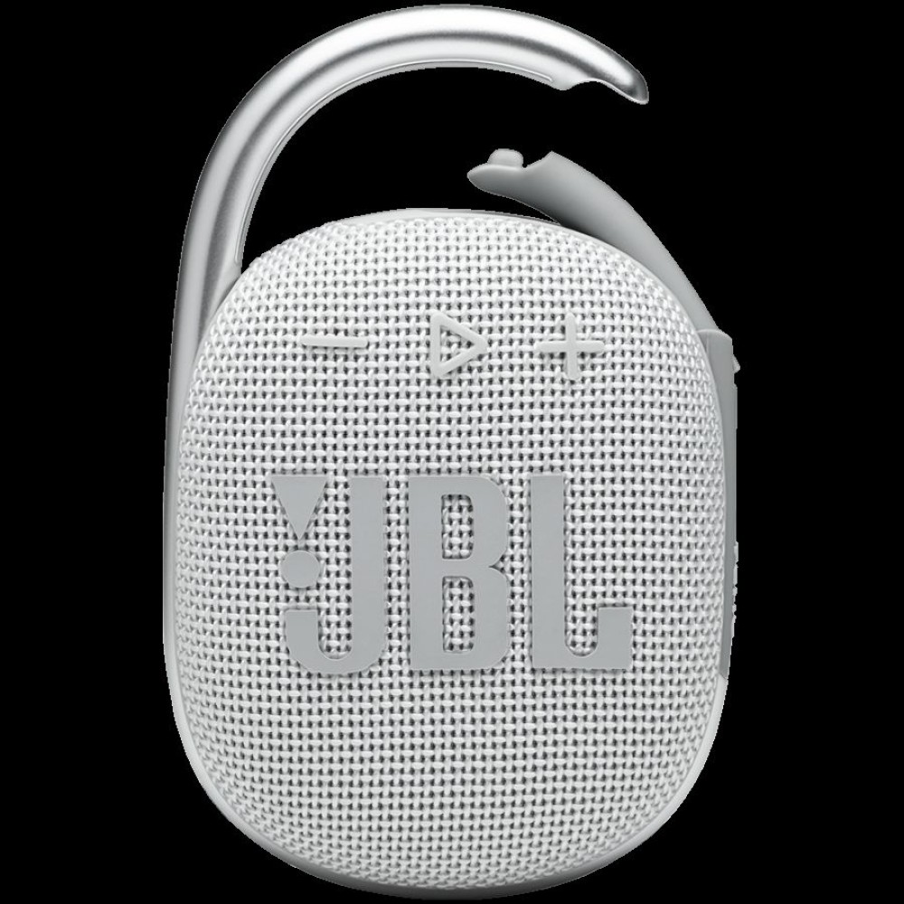 JBL Clip 4 - Portable Bluetooth Speaker with Carabiner - White