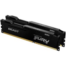 Kingston 16GB 1600MT/s DDR3 CL10 DIMM (Kit of 2) FURY Beast Black, EAN: 740617318104