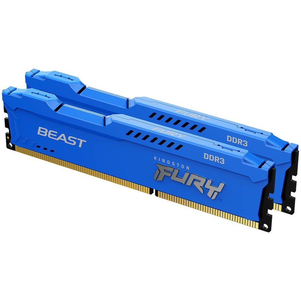 Kingston 16GB 1600MT/s DDR3 CL10 DIMM (Kit of 2) FURY Beast Blue, EAN: 740617318128