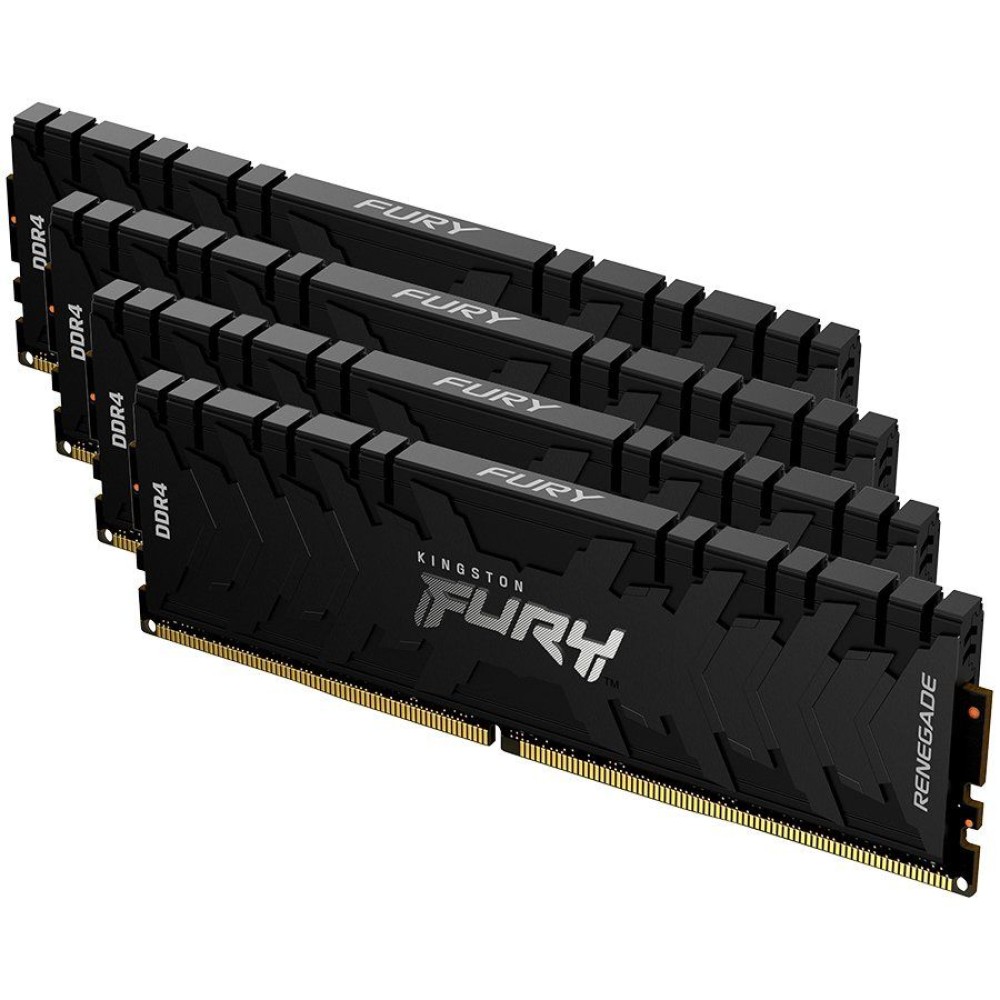 Kingston 64GB 2666MT/s DDR4 CL13 DIMM (Kit of 4) 1Gx8 FURY Renegade Black, EAN: 740617322217