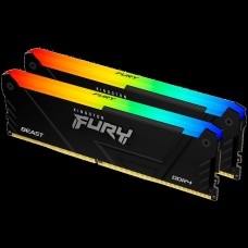 Kingston 16GB 2666MT/s DDR4 CL16 DIMM (Kit of 2) FURY Beast RGB