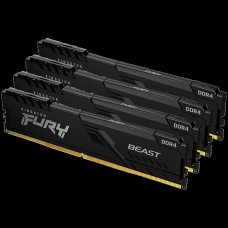 Kingston 128GB 2666MT/s DDR4 CL16 DIMM (Kit of 4) FURY Beast Black, EAN: 740617320077