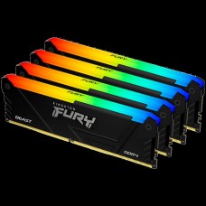 Kingston 32GB 3200MT/s DDR4 CL16 DIMM (Kit of 4) FURY Beast RGB