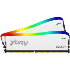 Kingston DRAM 32GB 3200MT/s DDR4 CL16 DIMM (Kit of 2) FURY Beast White RGB SE