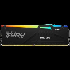 Kingston 16GB 4800MT/s DDR5 CL38 DIMM FURY Beast RGB PnP, EAN: 740617328479