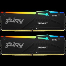 Kingston DRAM 16GB 4800MT/s DDR5 CL38 DIMM (Kit of 2) FURY Beast RGB PnP