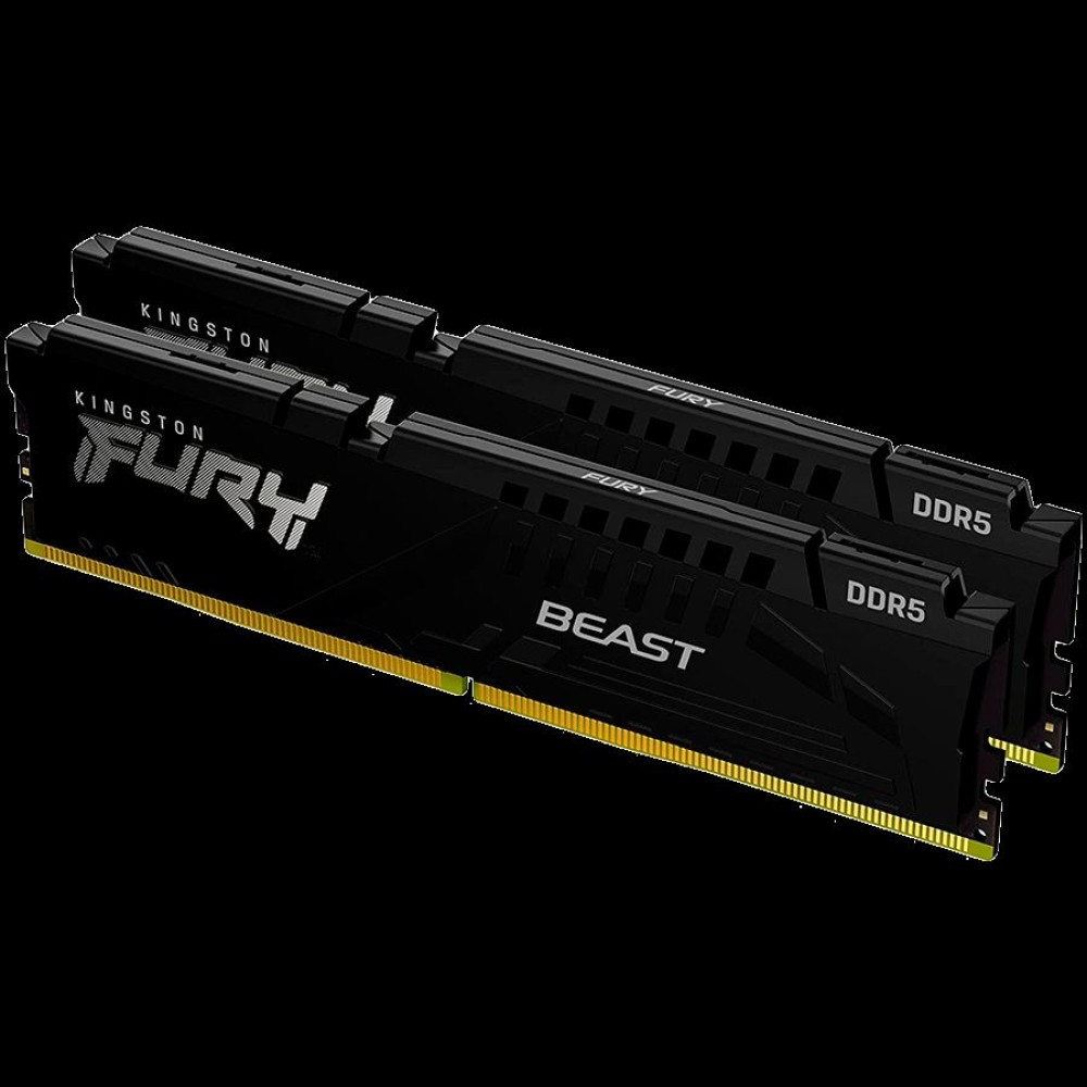 Kingston 32GB 4800MT/s DDR5 CL38 DIMM (Kit of 2) FURY Beast Black PnP, EAN: 740617324365