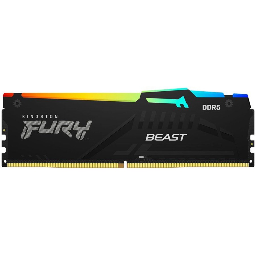 Kingston DRAM 8GB 5200MT/s DDR5 CL40 DIMM FURY Beast RGB XMP