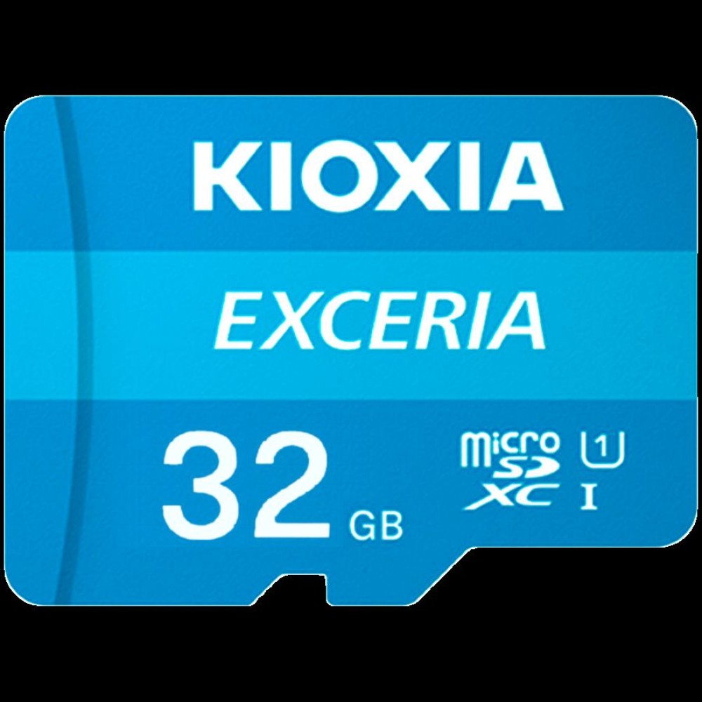 KIOXIA LMEX2L032GG2; 32GB microSD KIOXIA Exceria (gen 2) UHS I U3 V30 with adapter KIOXIA LMEX2L032GG2; 32GB microSD KIOXIA Exceria (gen 2) UHS I U3 V30 with adapter