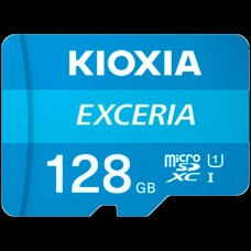 KIOXIA LMEX2L128GG2; 128GB microSD KIOXIA Exceria (gen 2) UHS I U3 V30 with adapter
