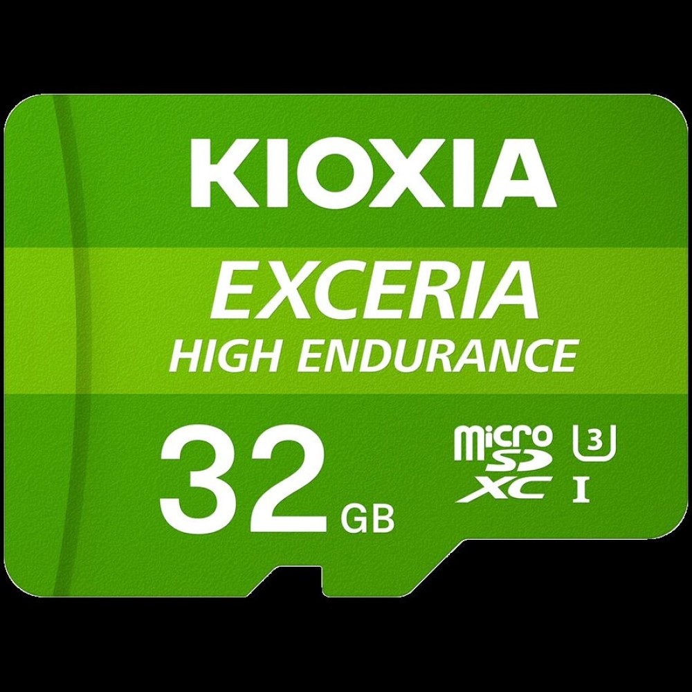 KIOXIA LMHE1G032GG2; 32GB microSD KIOXIA Exceria High Endurance (M303E) UHS I U3 with adapter KIOXIA LMHE1G032GG2; 32GB microSD KIOXIA Exceria High Endurance (M303E) UHS I U3 with adapter
