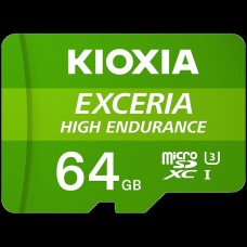 KIOXIA LMHE1G064GG2; 64GB microSD KIOXIA Exceria High Endurance (M303E) UHS I U3 with adapter