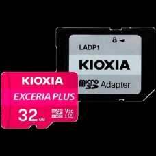 KIOXIA LMPL1M032GG2; 32GB microSD KIOXIA Exceria Plus (M303) UHS I U3 with adapter