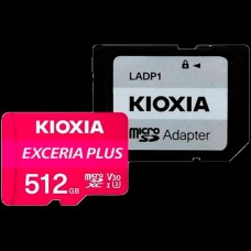 Карта памяти KIOXIA 512GB microSD Exceria Plus (M303) UHS I U3 with adapter 100/85 MB/s