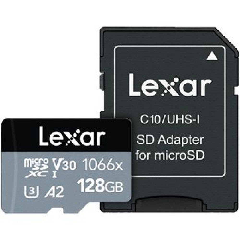 Lexar® 128GB High-Performance 1066x microSDXC™ UHS-I, up to 160MB/s read 120MB/s write C10 A2 V30 U3, EAN: 843367121915