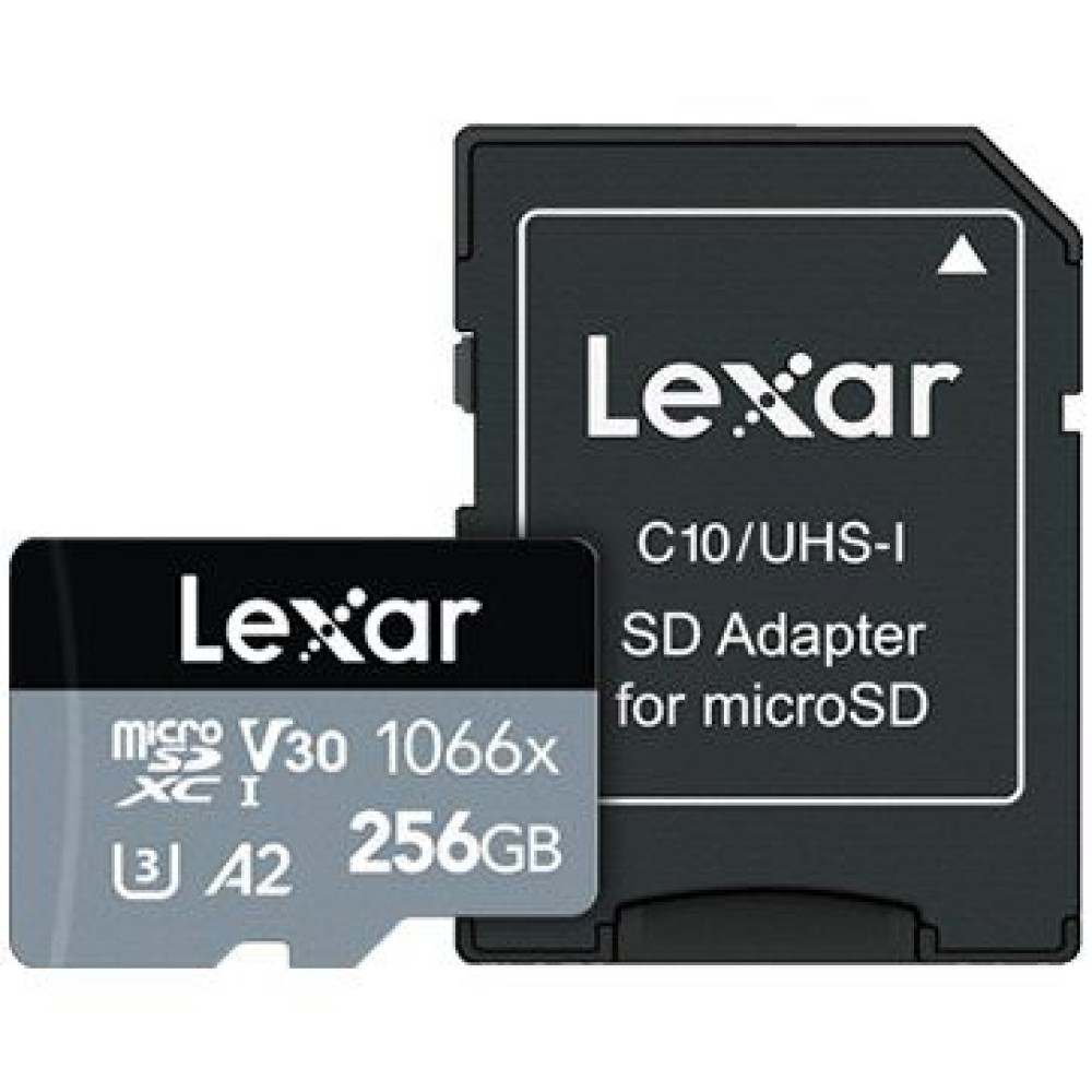 Lexar® 256GB High-Performance 1066x microSDXC™ UHS-I, up to 160MB/s read 120MB/s write C10 A2 V30 U3, EAN: 843367121922