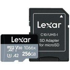 Lexar® 256GB High-Performance 1066x microSDXC™ UHS-I, up to 160MB/s read 120MB/s write C10 A2 V30 U3, EAN: 843367121922