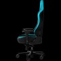 LORGAR Base 311, Gaming chair, PU eco-leather, 1.8 mm metal frame, multiblock mechanism, 4D armrests, 5 Star aluminium base, Class-4 gas lift, 75mm PU casters, Black + blue