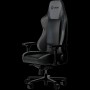 LORGAR Base 311, Gaming chair, PU eco-leather, 1.8 mm metal frame, multiblock mechanism, 4D armrests, 5 Star aluminium base, Class-4 gas lift, 75mm PU casters, Black + grey