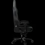 LORGAR Base 311, Gaming chair, PU eco-leather, 1.8 mm metal frame, multiblock mechanism, 4D armrests, 5 Star aluminium base, Class-4 gas lift, 75mm PU casters, Black + grey