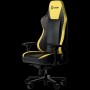 LORGAR Base 311, Gaming chair, PU eco-leather, 1.8 mm metal frame, multiblock mechanism, 4D armrests, 5 Star aluminium base, Class-4 gas lift, 75mm PU casters, Black + yellow