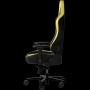 LORGAR Base 311, Gaming chair, PU eco-leather, 1.8 mm metal frame, multiblock mechanism, 4D armrests, 5 Star aluminium base, Class-4 gas lift, 75mm PU casters, Black + yellow