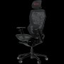 LORGAR Grace 855, Gaming chair, Mesh material, aluminium frame, multiblock mechanism, 3D armrests, 5 Star aluminium base, Class-4 gas lift, 60mm PU casters, Black