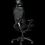 LORGAR Grace 855, Gaming chair, Mesh material, aluminium frame, multiblock mechanism, 3D armrests, 5 Star aluminium base, Class-4 gas lift, 60mm PU casters, Black