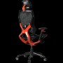 LORGAR Grace 855, Gaming chair, Mesh material, aluminium frame, multiblock mechanism, 3D armrests, 5 Star aluminium base, Class-4 gas lift, 60mm PU casters, Red + black