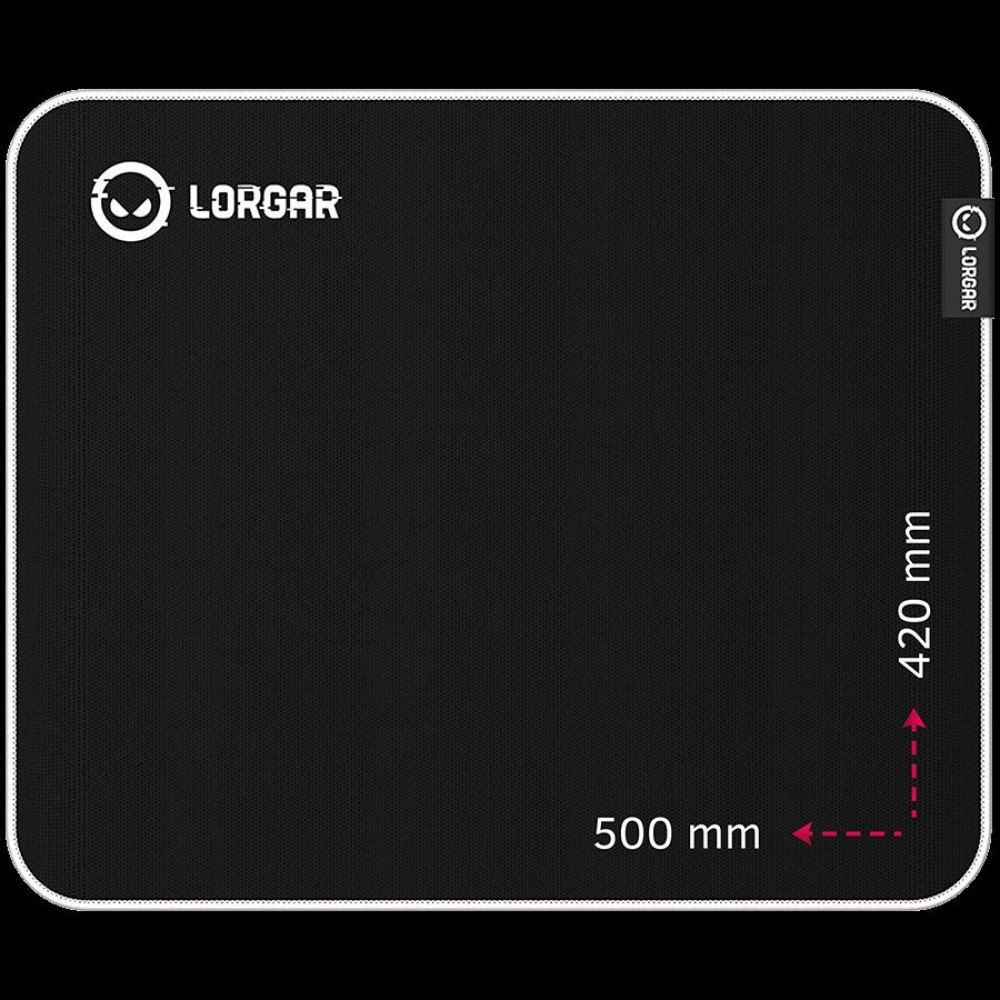 Lorgar Legacer 755, Gaming mouse pad, Ultra-gliding surface, Purple anti-slip rubber base, size: 500mm x 420mm x 3mm, weight 0.45kg