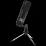 LORGAR Soner 313, Gaming Microphone, USB condenser microphone with Volume Knob & Echo Knob, Frequency Response: 80 Hz—17 kHz, including 1x Microphone, 1 x 2.5M USB Cable, 1 x Tripod Stand, dimensions: Ø47.4*158.2*48.1mm, weight: 243.0g, Black