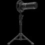 LORGAR Voicer 721, Gaming Microphone, Black, USB condenser microphone with tripod stand and pop filter, including 1 microphone, 1 metal tripod, 1 plastic shock mount, 1 windscreen cap, 2m USB Type C cable, 1 pop filter, 1 tripod mount ring, 154.6x56.1mm