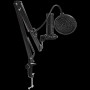 LORGAR Voicer 931, Gaming Microphone, Black, USB condenser microphone with desktop boom arm, pop filter, tripod stand, including 1* microphone, 1*desktop boom arm with C-clamp, 1*shock mount, 1*shock mount ring, 1*pivot mount,1*pop filter, 1*windscreen ca