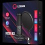 LORGAR Voicer 931, Gaming Microphone, Black, USB condenser microphone with desktop boom arm, pop filter, tripod stand, including 1* microphone, 1*desktop boom arm with C-clamp, 1*shock mount, 1*shock mount ring, 1*pivot mount,1*pop filter, 1*windscreen ca