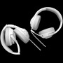 LORGAR Noah 101, Gaming headset with microphone, 3.5mm jack connection, cable length 2m, foldable design, PU leather ear pads, size: 185*195*80mm, 0.245kg, white