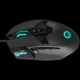 LORGAR Stricter 579, gaming mouse, 9 programmable buttons, Pixart PMW3336 sensor, DPI up to 12 000, 50 million clicks buttons lifespan, 2 switches, built-in display, 1.8m USB soft silicone cable, Matt UV coating with glossy parts and RGB lights with 4 LED