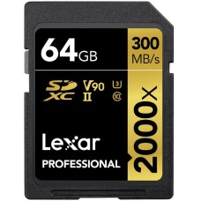 LEXAR Professional 2000x 64GB SDHC/SDXC UHS-II Card EAN: 843367120857