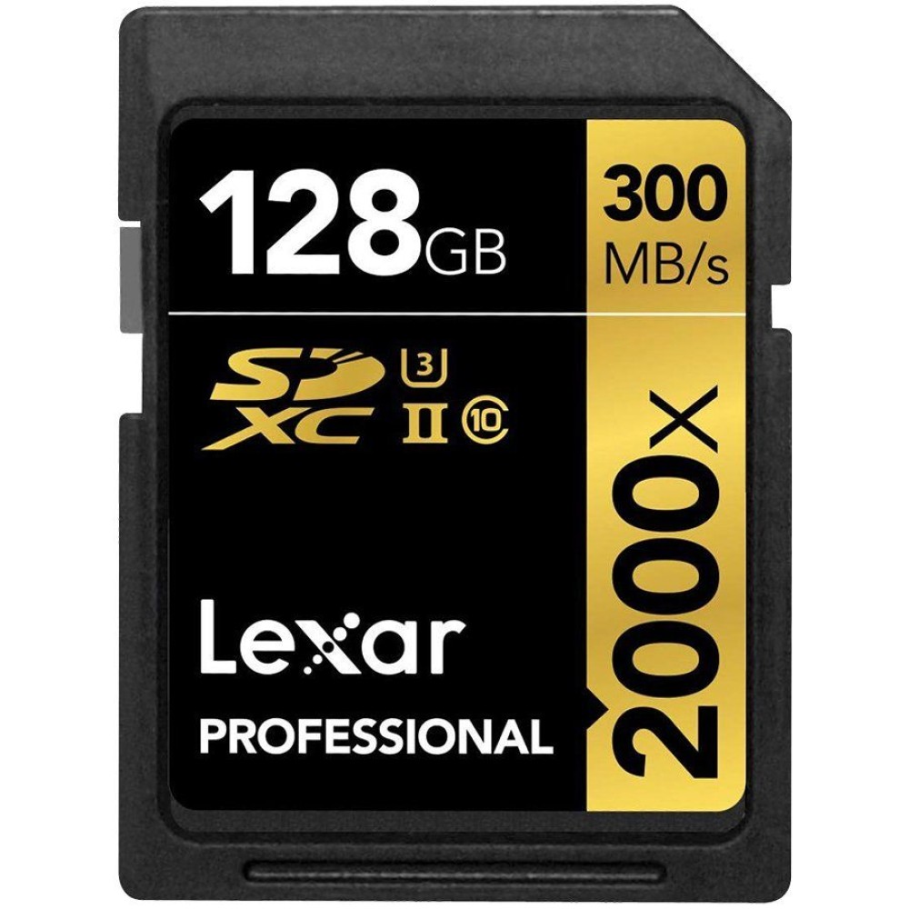 LEXAR Professional 2000x 128GB SDHC/SDXC UHS-II Card EAN: 843367120864