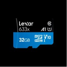 LEXAR 32GB High-Performance 633x microSDHC UHS-I, up to 100MB/s read 20MB/s write C10 A1 V10 U1, Global EAN: 843367119660