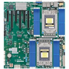 Supermicro main board server MBD-H12DSi-NT6-O, Dual AMD EPYC 7003/7002 Series CPUs, 10 SATA3, 2 SATADOM, 4 NVMe, Dual 10GBase-T LAN ports, 1 dedicated IPMI LAN Port, ASPEED AST2600 BMC graphics, 8x 4-pin PWM Fans & Speed control