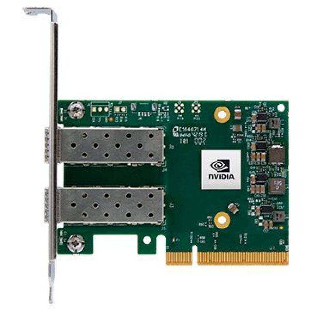 Mellanox ConnectX-6 Lx EN adapter card, 25GbE, Dual-port SFP28, PCIe 4.0 x8, No Crypto, Tall Bracket