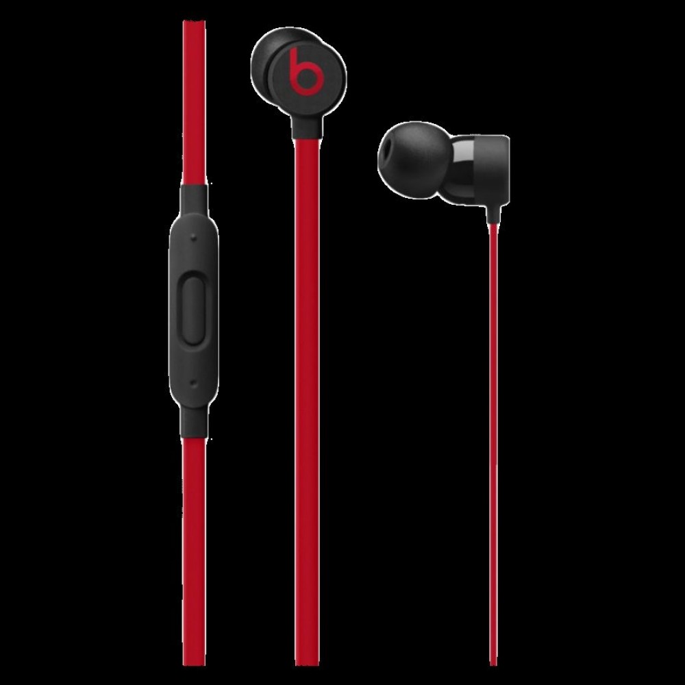 urBeats3 Earphones with 3.5mm Plug - The Beats Decade Collection - Defiant Black-Red, Model A1750