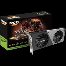 INNO3D NVIDIA GEFORCE RTX 4070 TWIN X2 OC 12GB GDDR6X 192bit, 2505 MHz / 21Gbps, 3x DP, 1x HDMI, 2x Fan, 2 slot