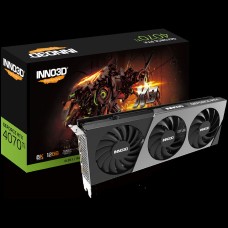 INNO3D NVIDIA Video Card RTX 4070Ti X3 12GB GDDR6X 192 bit, 2400 MHz / 21Gbps, 3xDP, HDMI, 3 fan, 2.5 slot