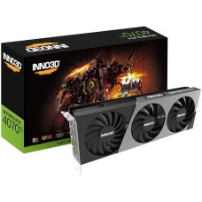 INNO3D NVIDIA Video Card RTX 4070Ti X3 OC 12GB GDDR6X 192 bit, 2450 MHz / 21Gbps, 3xDP, HDMI, 3 fan, 2.5 slot