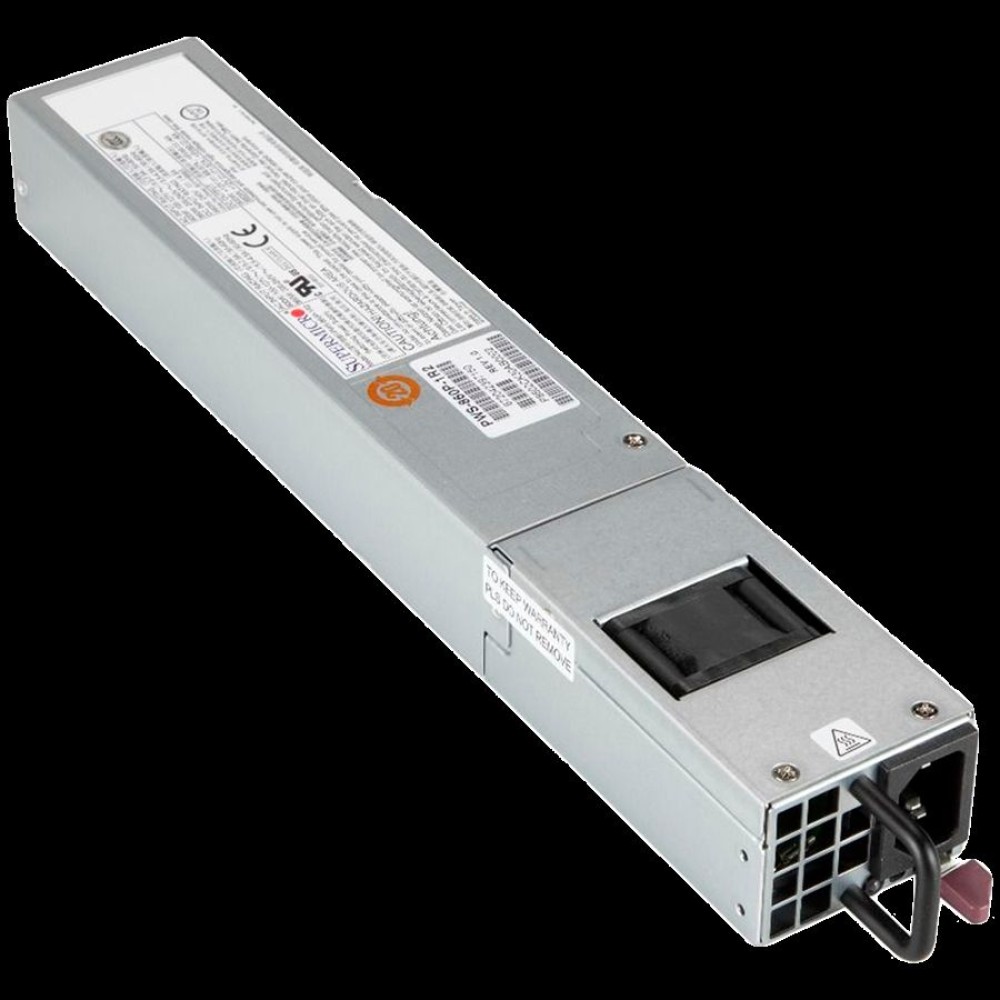 Supermicro PWS-860P-1R2 1U 860W, Redundant power supply, 54.5mm width, Platinum with